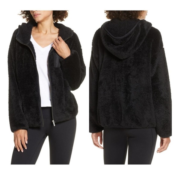 UGG Kadence Faux Fur Zip Hoodie (S) - Picture 1 of 10